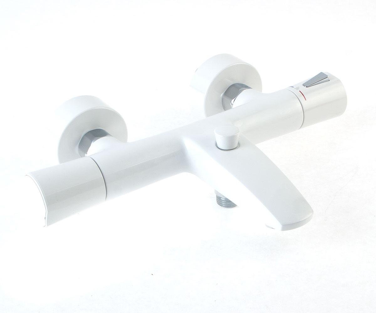 Смеситель для ванны и душа KLUDI ZENTA DN 15 351019138 с однорычажным термостатом Белый/Хром (21297)