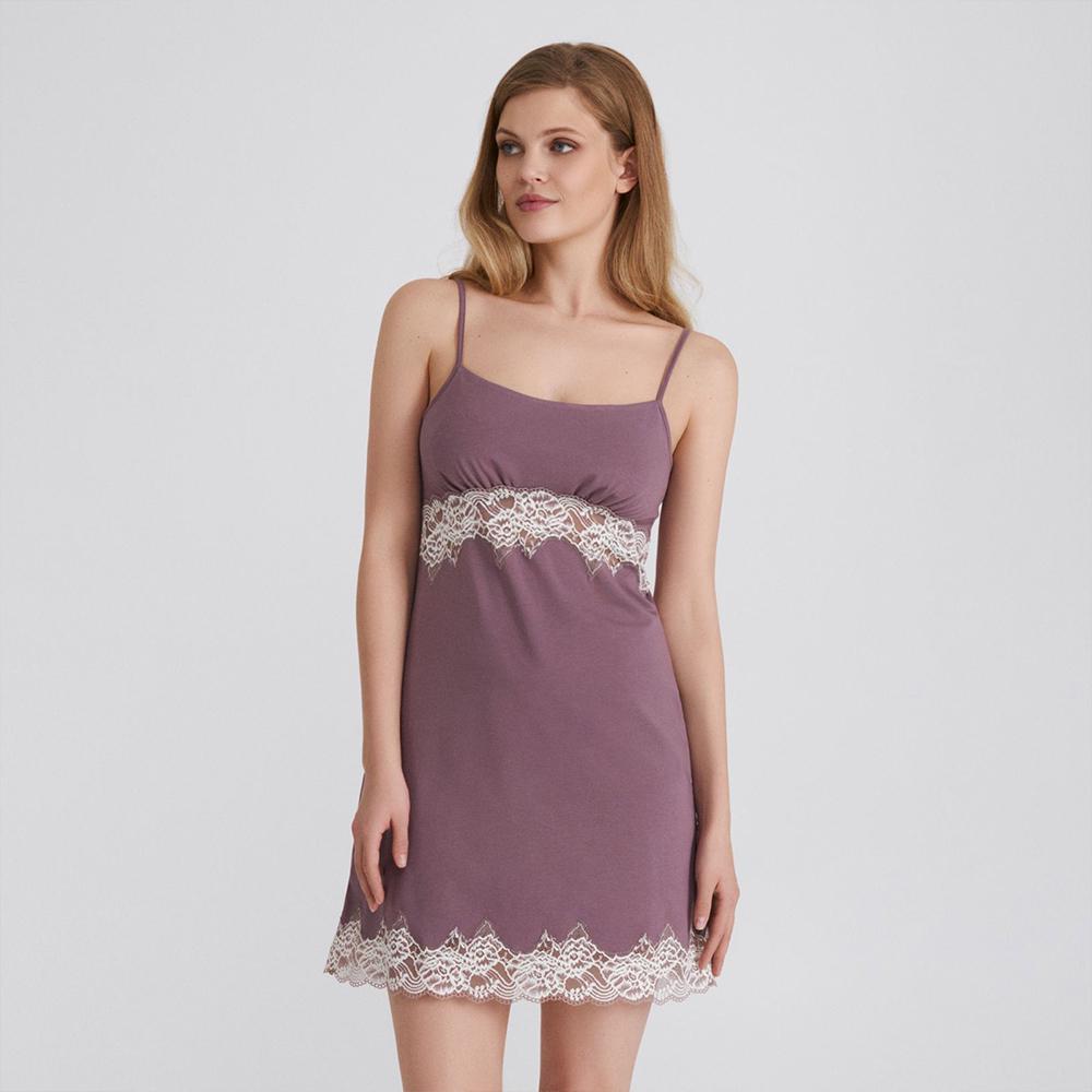 Сорочка домашня жіноча Ellen L Фиолетовий (LDM 114/04/01)