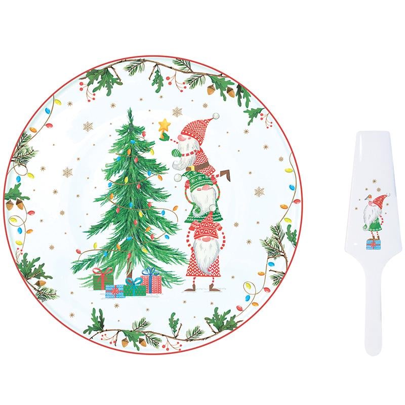 Тортница для торта Easy Life Easy Life Ready for Christmas с лопаткой 32 см (111002105)