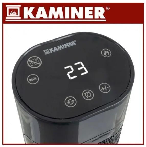 Тепловентилятор колонний Kaminer IGNISSE 2000 Вт з пультом Чорний (З47568) - фото 2 Тепловентилятор колонний Kaminer IGNISSE 2000 Вт з пультом Чорний (З47568) - фото 2