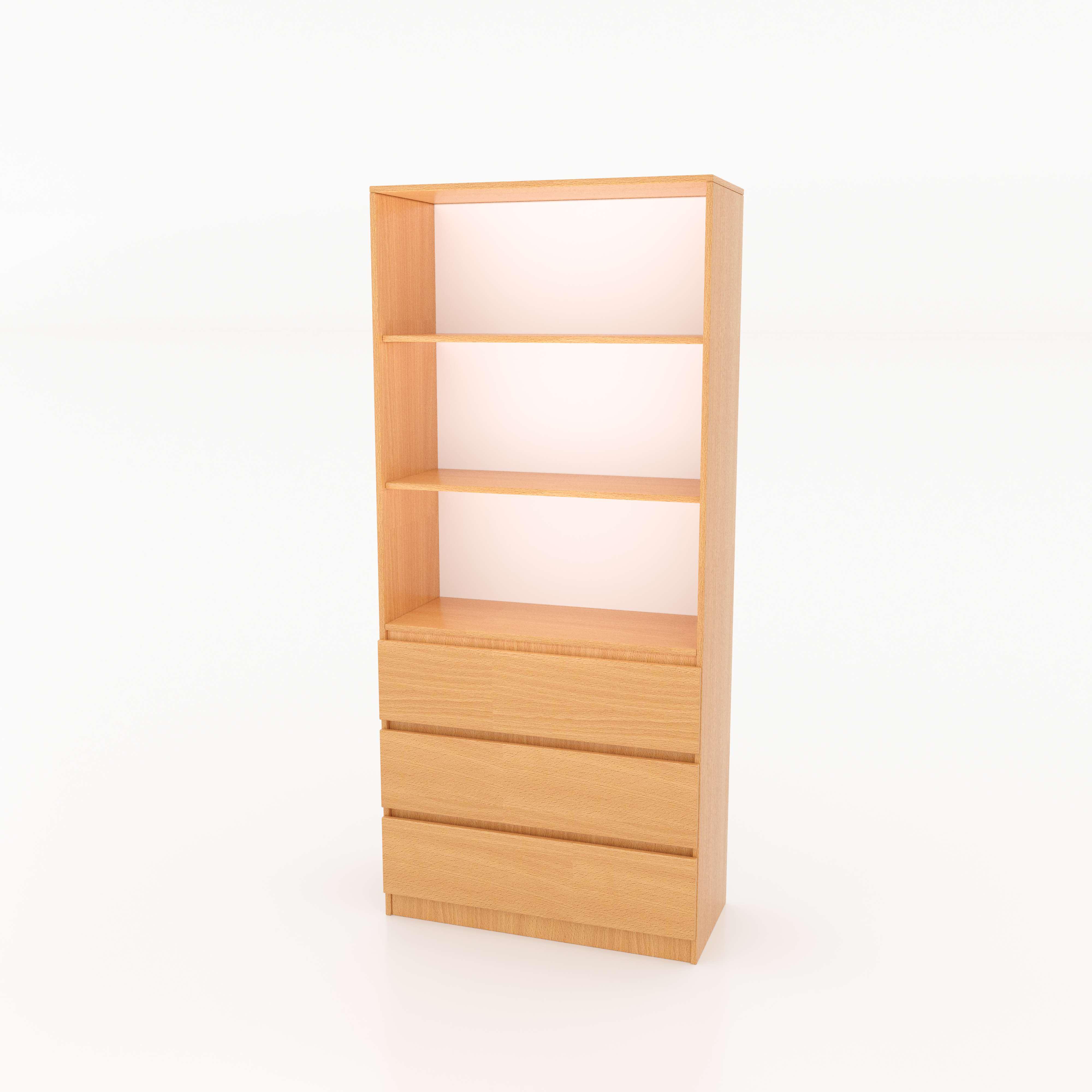 Шкаф книжный STL1 Line 800х350х1800 мм Бук Шкаф книжный STL1 Line 800х350х1800 мм Бук