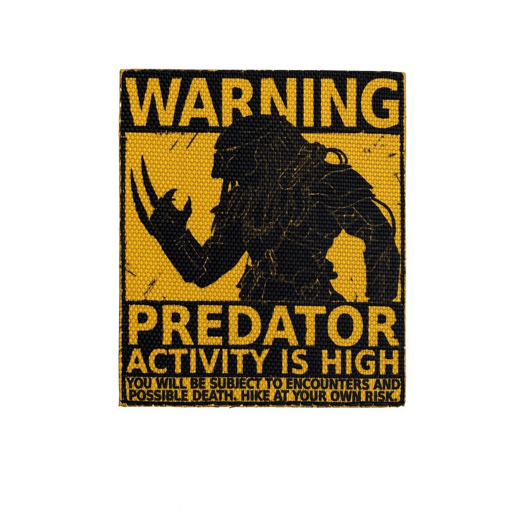 Патч на липучке Oxford 1000D Хищник Predator 70х85 мм
