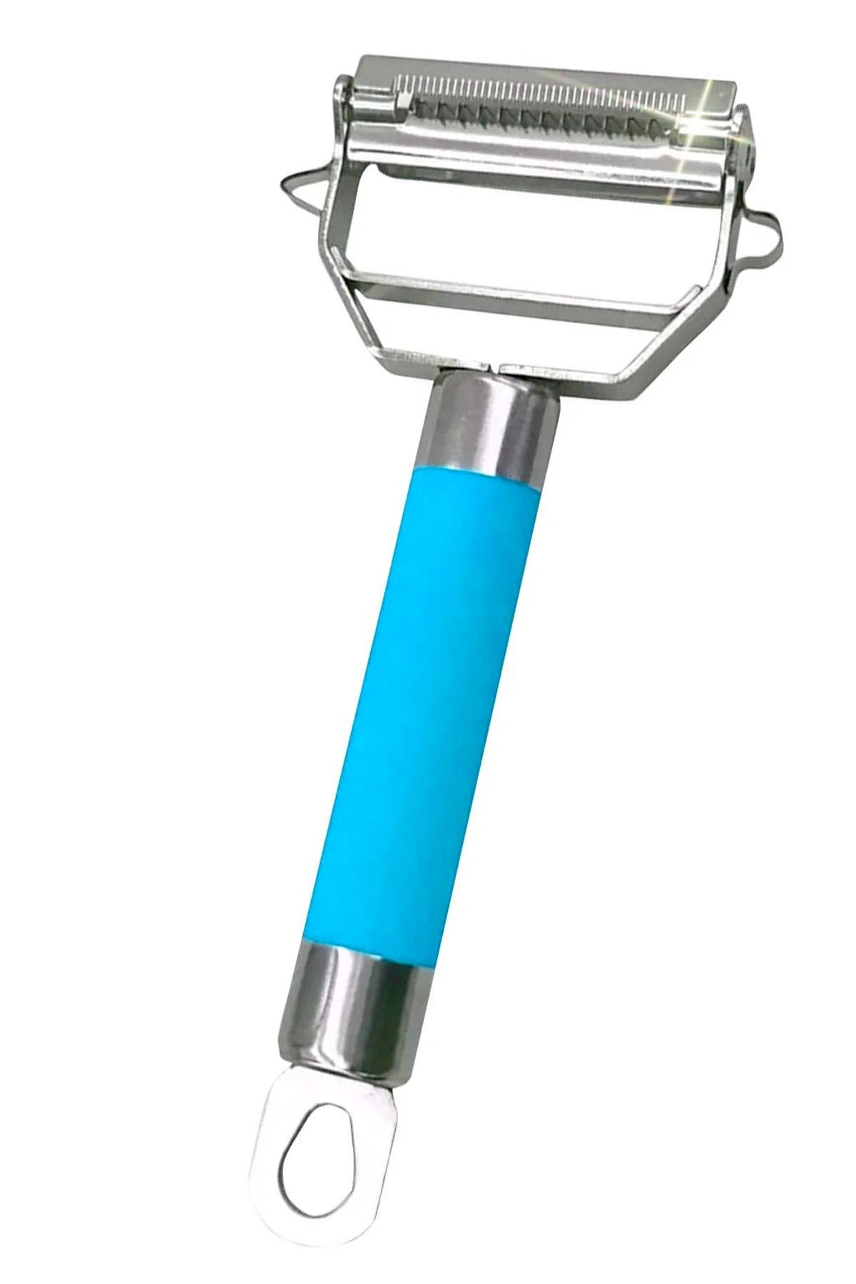 Овощечистка-шинковка BRS 2в1 универсальная двухсторонняя Blue (542688735) - фото 1 Овощечистка-шинковка BRS 2в1 универсальная двухсторонняя Blue (542688735) - фото 1