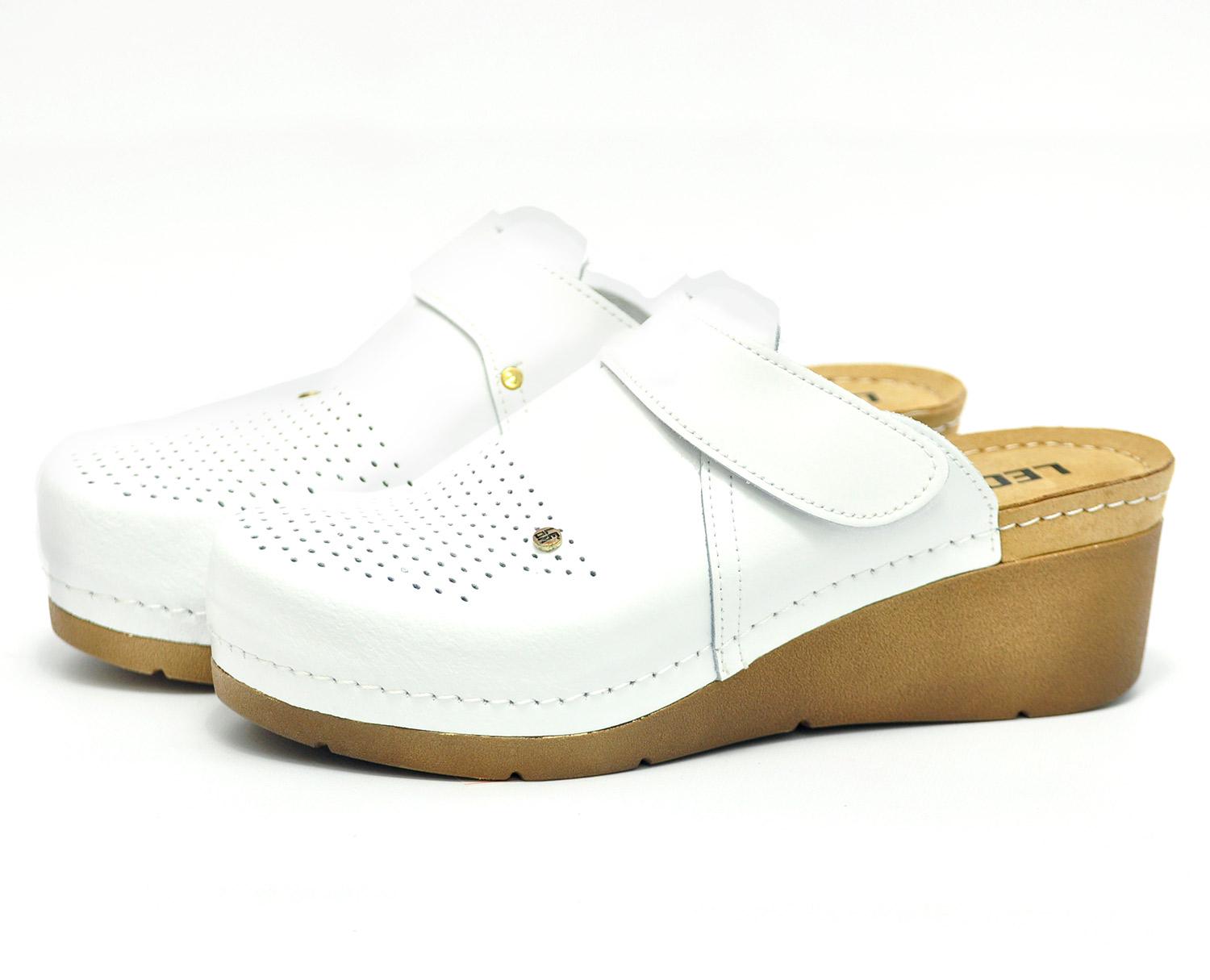 Женские сабо кожаные Leon 1001 р. 36 Белый - фото 2 Женские сабо кожаные Leon 1001 р. 36 Белый - фото 2