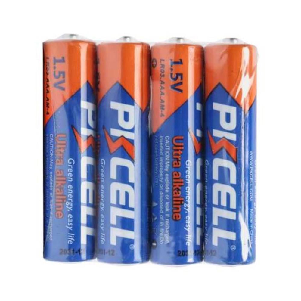 Батарейки щелочные PKCELL 1,5 V AAA/LR03 4 шт/shrink