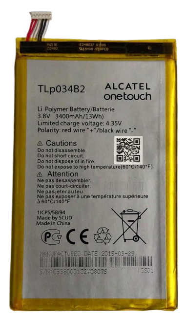 Аккумулятор для Alcatel OT6030/TIP018B2 3400 mAh (000021327)