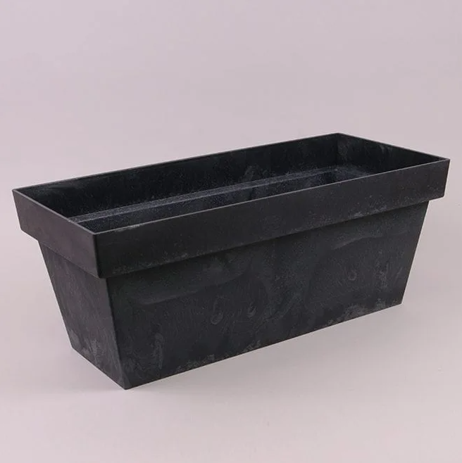 Балконный ящик Flora Cube Case Beton Effect 60 см Антрацитовый (90353)