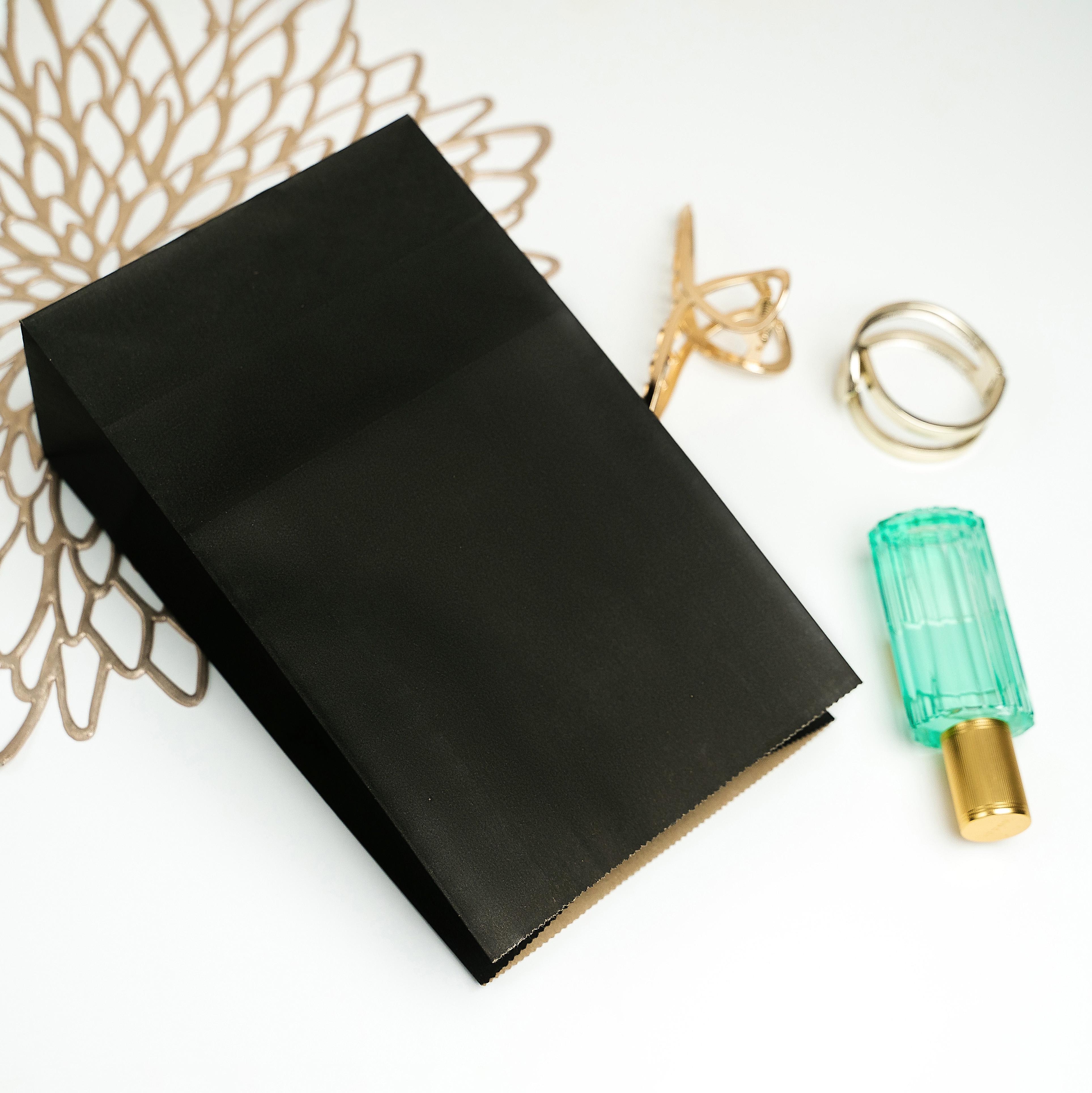 Пакет подарунковий паперовий з плоским дном крафт 30 шт. 150х90х240 мм Чорний - фото 2 Пакет подарунковий паперовий з плоским дном крафт 30 шт. 150х90х240 мм Чорний - фото 2