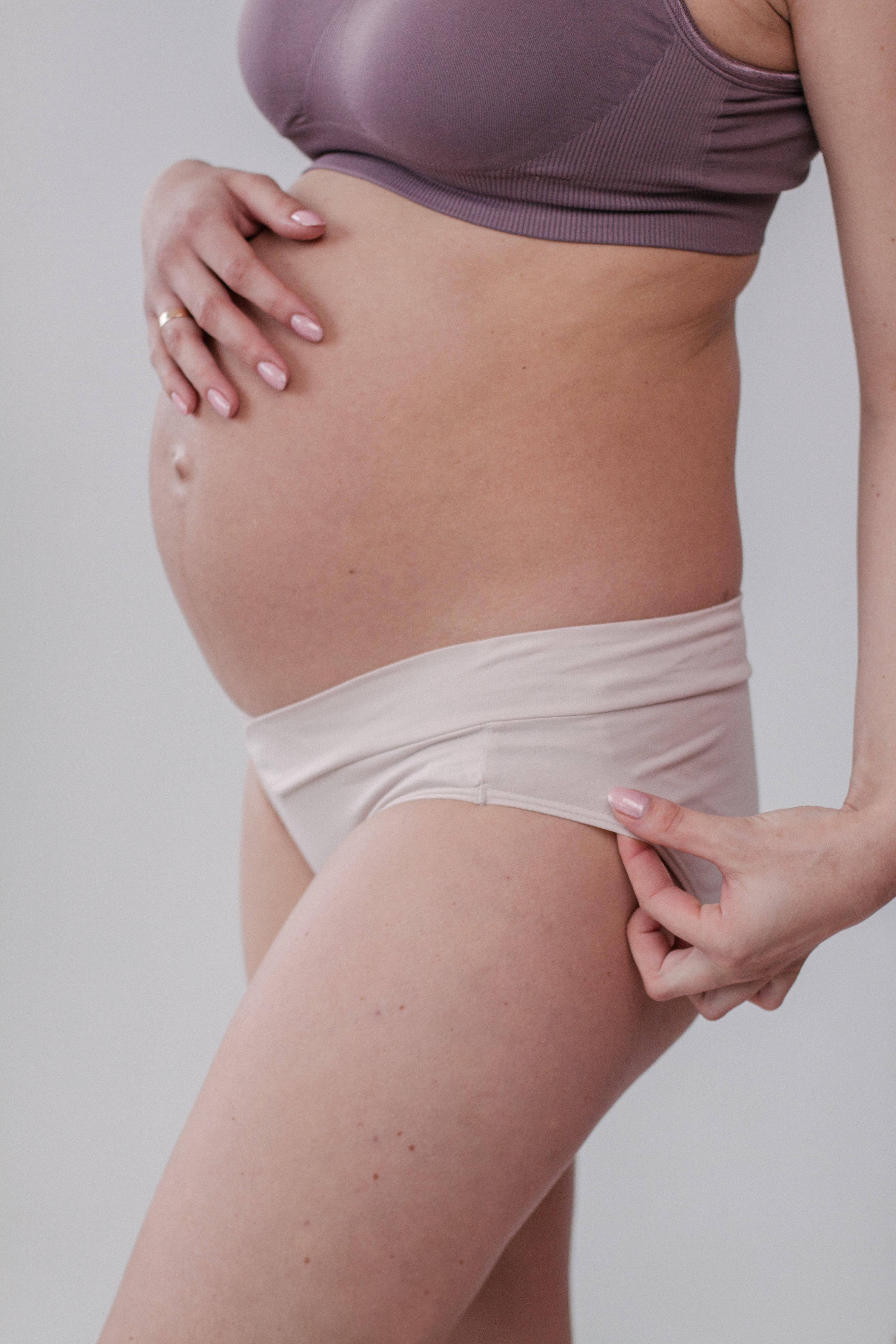 Набор трусиков для беременных XXL 2 шт. Голубой/Бежевый (002-001008XXL)