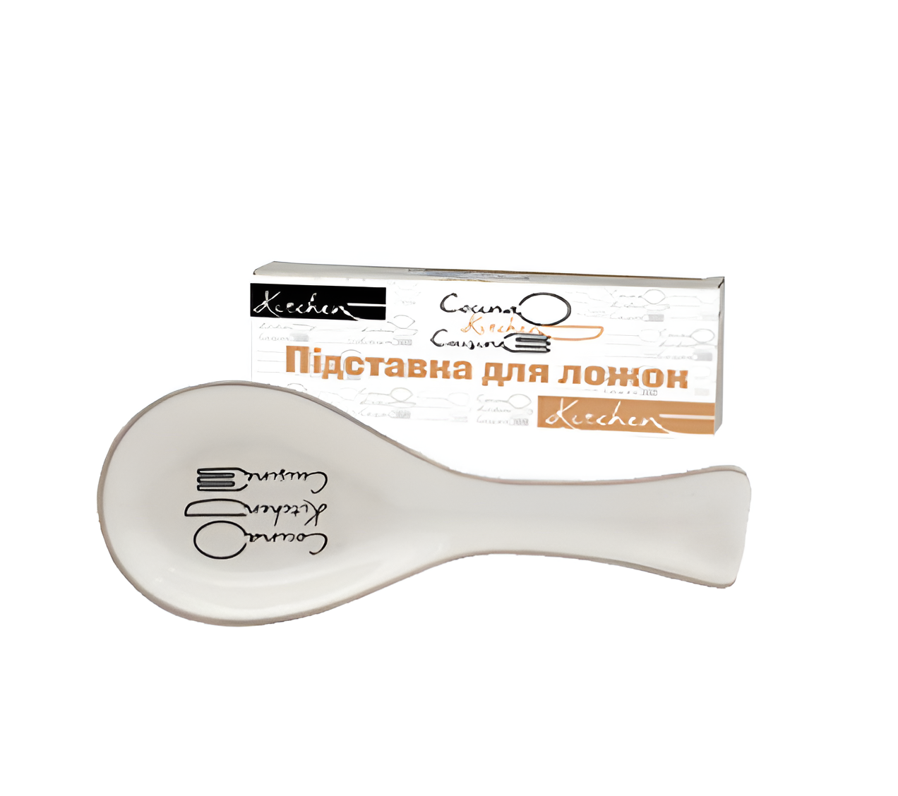 Підставка для ложок S&T Bon Appetit Білий з чорним (700-01-17) - фото 2 Підставка для ложок S&T Bon Appetit Білий з чорним (700-01-17) - фото 2