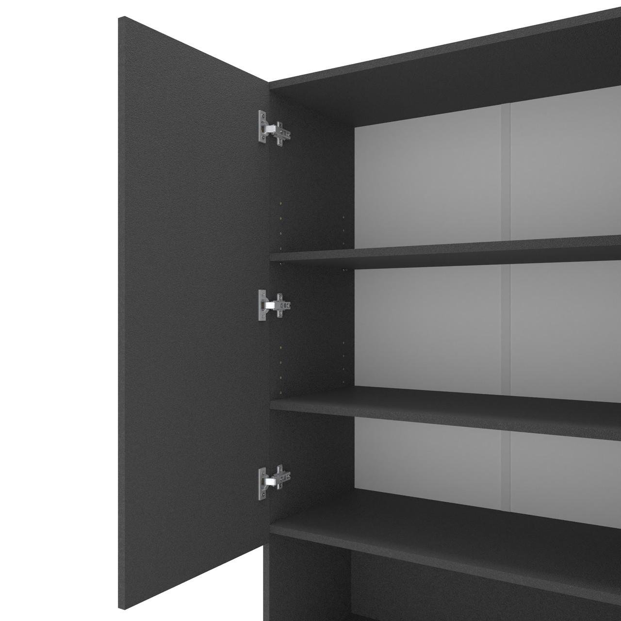 Пенал Metkas Home B002 ЛДСП 800x350x2130 мм Антрацитовий - фото 3 Пенал Metkas Home B002 ЛДСП 800x350x2130 мм Антрацитовий - фото 3