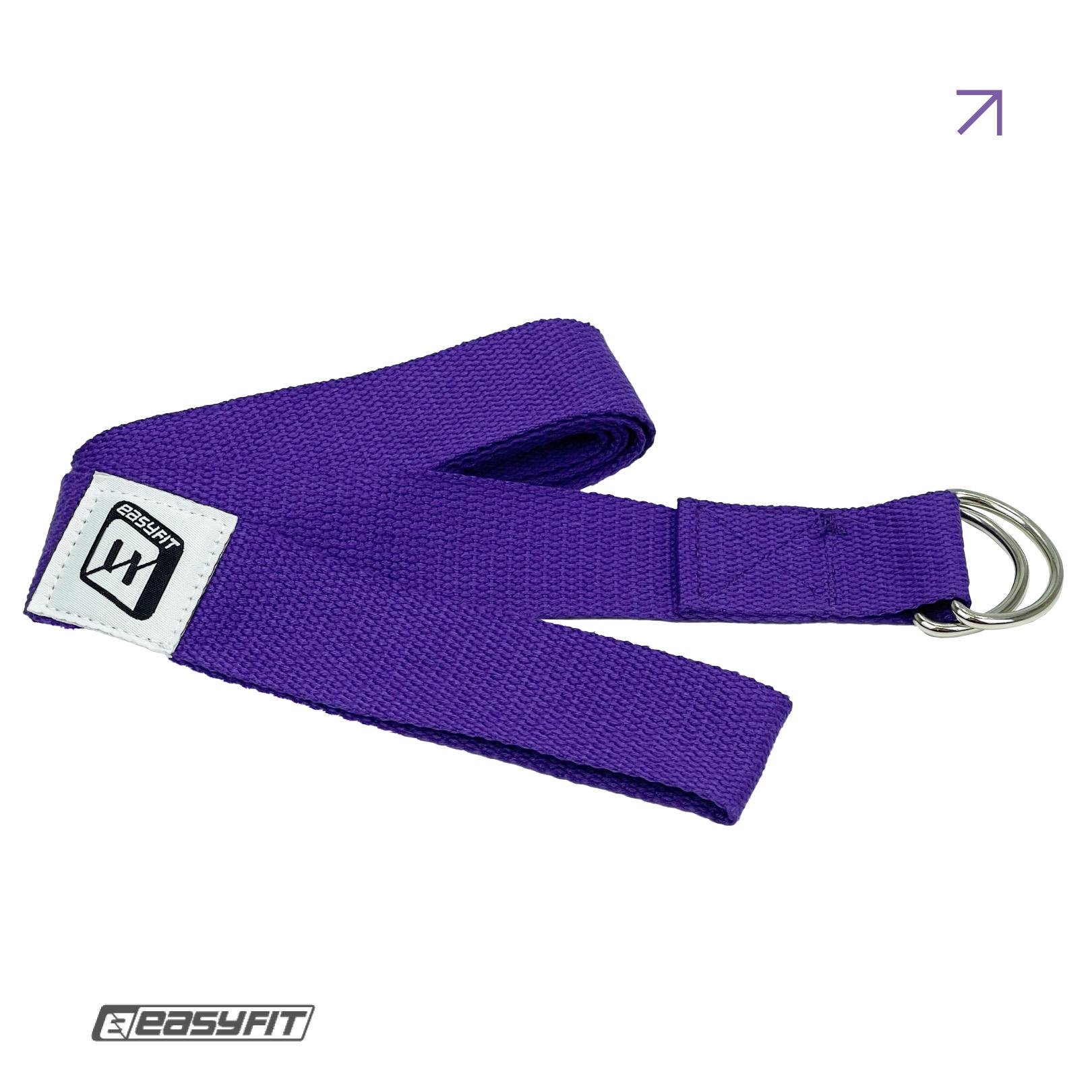 Ремень для йоги EasyFit с петлей 178,5 см Фиолетовый (EF-1831-V) - фото 6