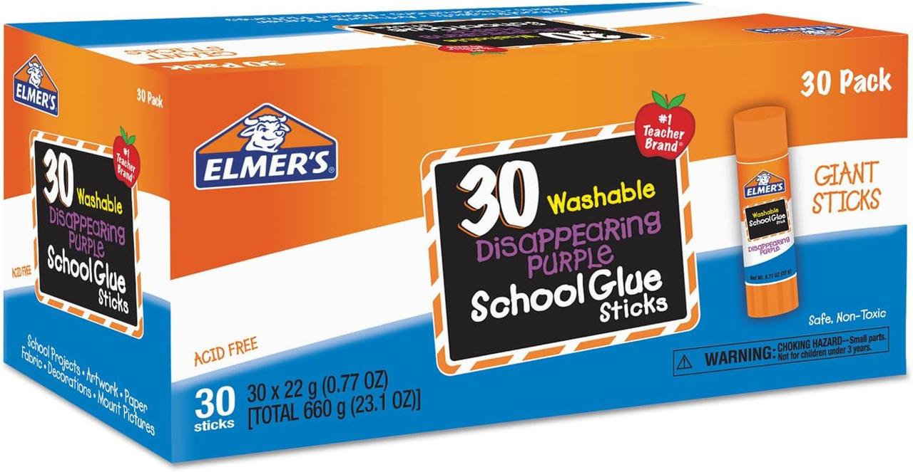 Клейові стрижні Elmers 30 шт. Фіолетовий/Прозорий