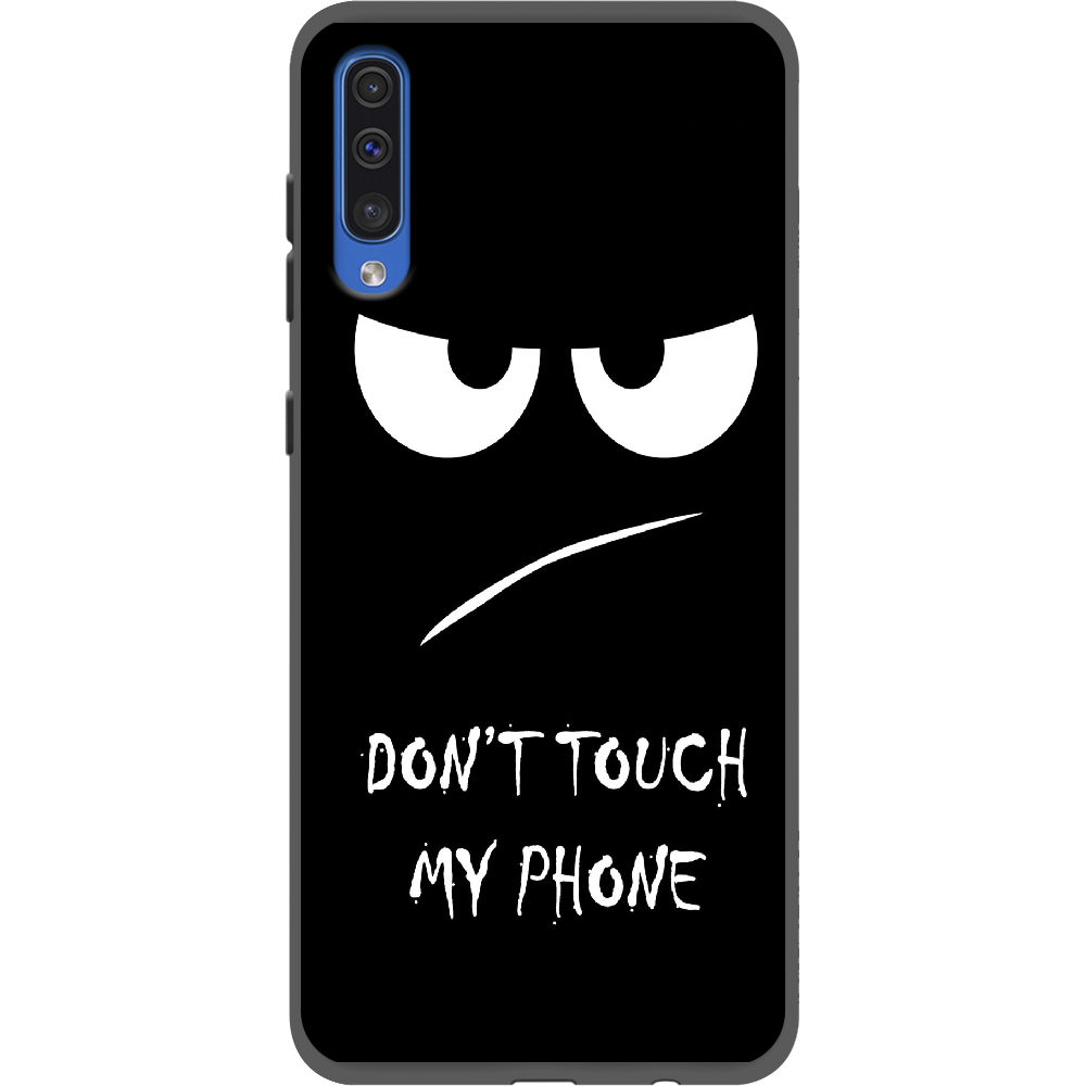 Чехол Boxface Samsung A505 Galaxy A50 Don't Touch my Phone Черный силикон (36417-up535-36628)