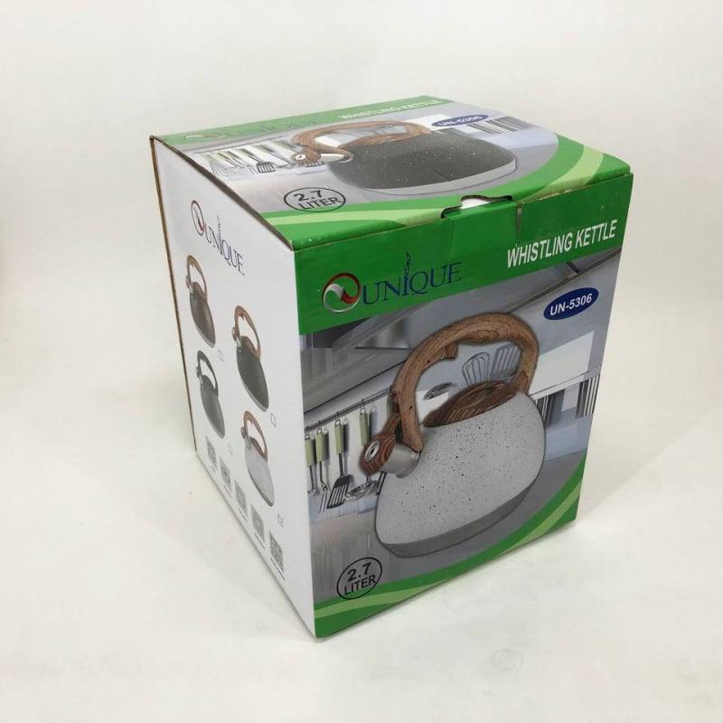 Чайник Unique UN-5306 со свистком 2,7 л White (tf5894) - фото 7 Чайник Unique UN-5306 со свистком 2,7 л White (tf5894) - фото 7