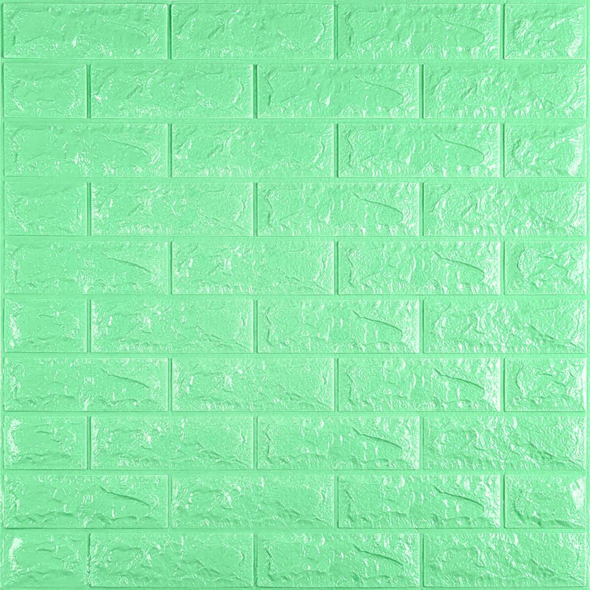 3D-панель самоклеющаяся под кирпич 700x770x7 мм Мятный (SW-00000050)
