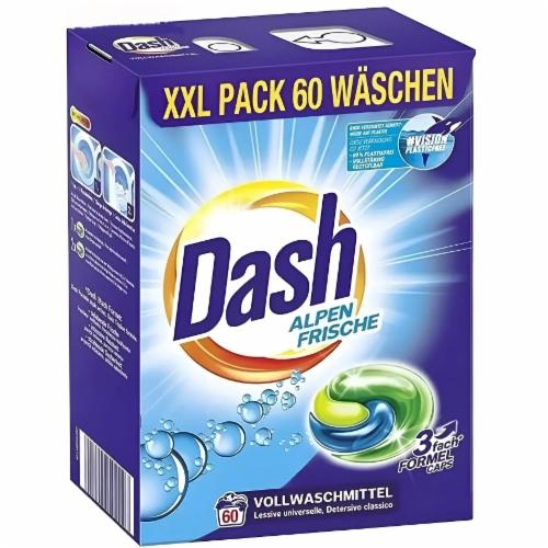 Капсулы для стирки универсальные Dash Alpen Frische 3в1 60 WA 1,494 кг (31194118)