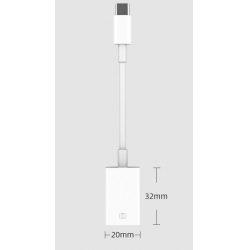 Адаптер XOKO MH 360 Type C USB з кабелем White