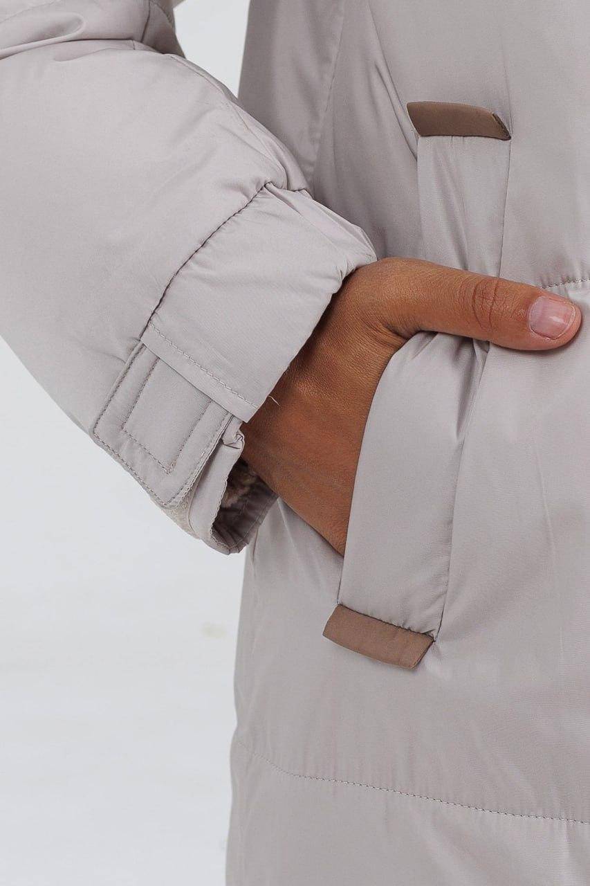 Куртка-пуховик жіноча з ведмедиком р. 44 Молочний (LD-716a/44) - фото 9 Куртка-пуховик жіноча з ведмедиком р. 44 Молочний (LD-716a/44) - фото 9