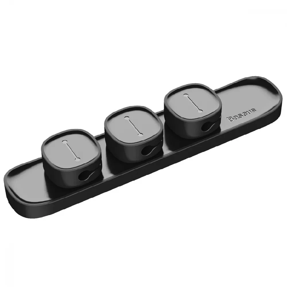 Органайзер магнитный для проводов BASEUS Peas Cable Clip Black (42551)