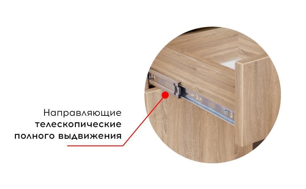 Стол компьютерный МАКСИ-Мебель Неро плюс Дуб сонома (5102776) - фото 4 Стол компьютерный МАКСИ-Мебель Неро плюс Дуб сонома (5102776) - фото 4