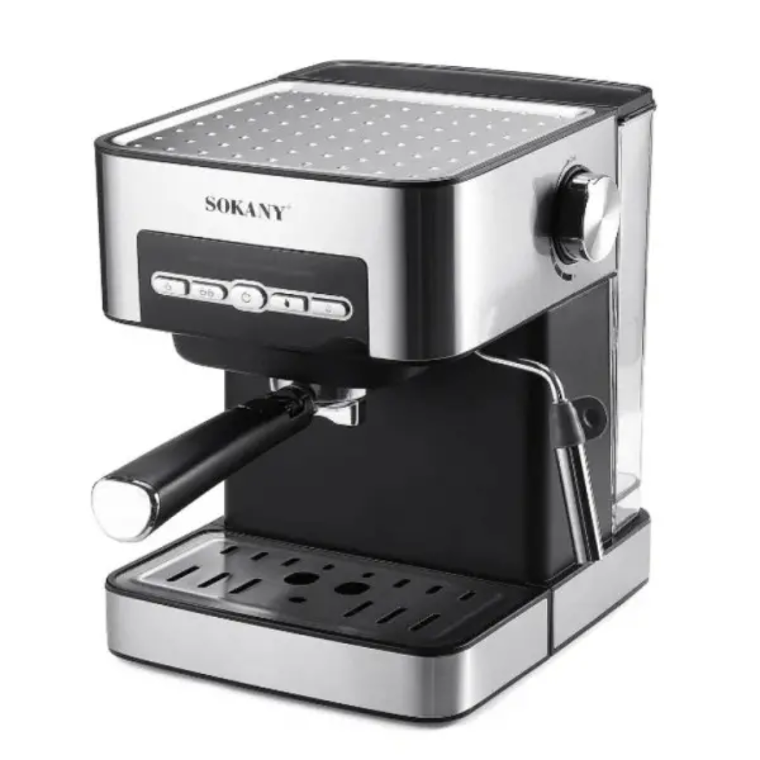 Кофеварка электрическая SK-6862 со вспенивателем для молока 1,6 л