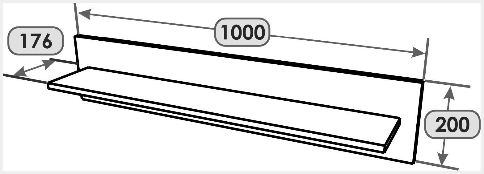 Полка настенная Everest Нордик 1000 1000х176х200 мм Дуб крафт золотой/Белый (11170) - фото 2 Полка настенная Everest Нордик 1000 1000х176х200 мм Дуб крафт золотой/Белый (11170) - фото 2
