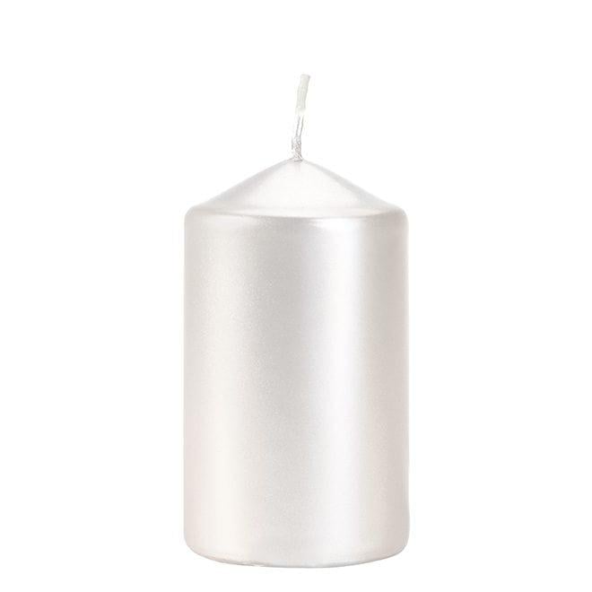 Свеча цилиндр Flora Bispol 6х10 см Перламутровый (27582)