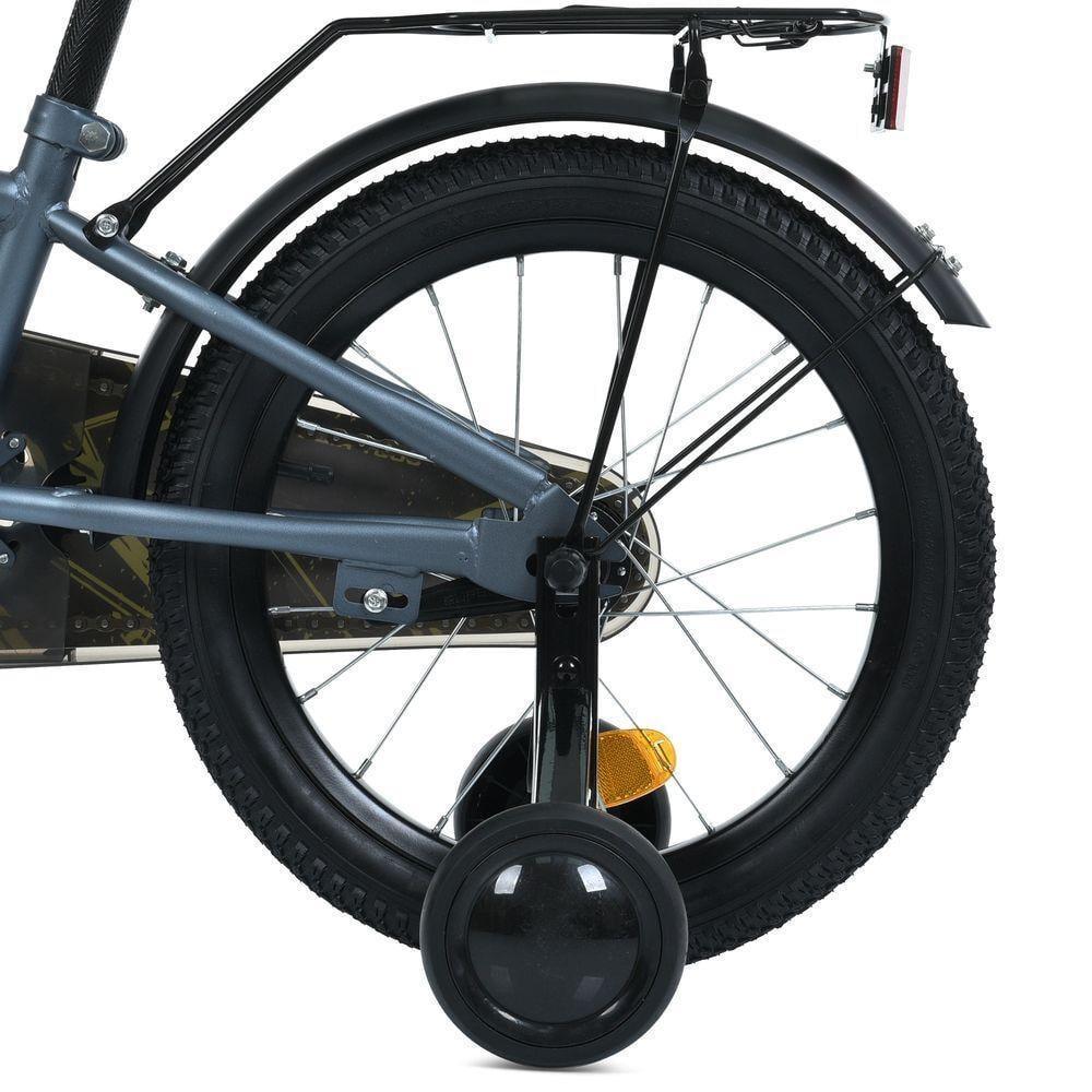 Дитячий велосипед PROF1 Prime 14" з багажником Графітовий - фото 6 Дитячий велосипед PROF1 Prime 14" з багажником Графітовий - фото 6