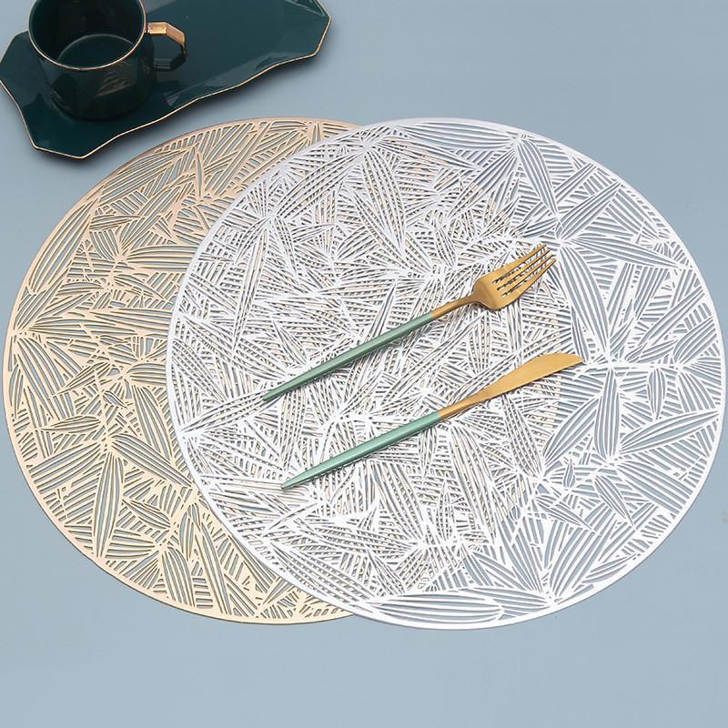 Салфетка сервировочная круглая 38 см Серебристый (7868) - фото 2 Салфетка сервировочная круглая 38 см Серебристый (7868) - фото 2