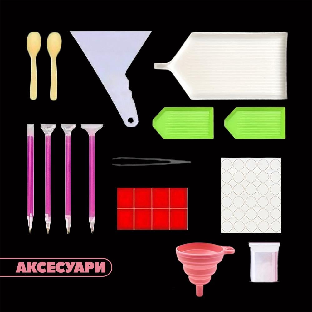 Органайзер для насіння маркуванням та аксесуарами 30 баночок (ORGNSN-BLK-0778) - фото 5