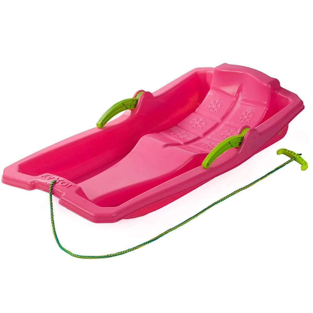 Санки дитячі з гальмами Marmat Karol Рожевий (11142) - фото 1 Санки дитячі з гальмами Marmat Karol Рожевий (11142) - фото 1