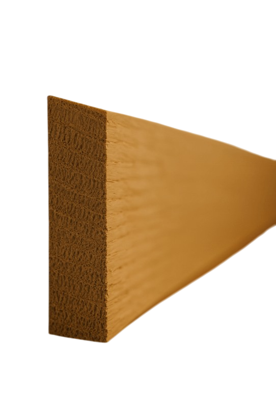 Плинтус деревянный из дуба Острый под покраску 58х13 мм (29954772)