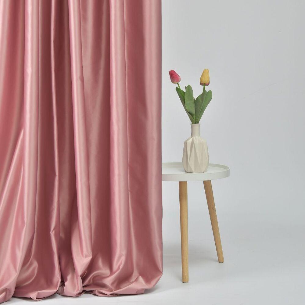Ткань портьерная однотонная Micro saten V-154 Пудровый (19514)