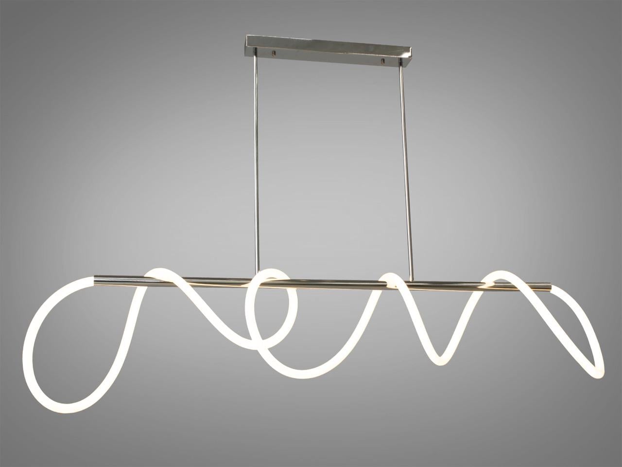 Люстра светодиодная SY9752-1500CH-LS Шланг в кухню-студию 48W Хром (2216126304)