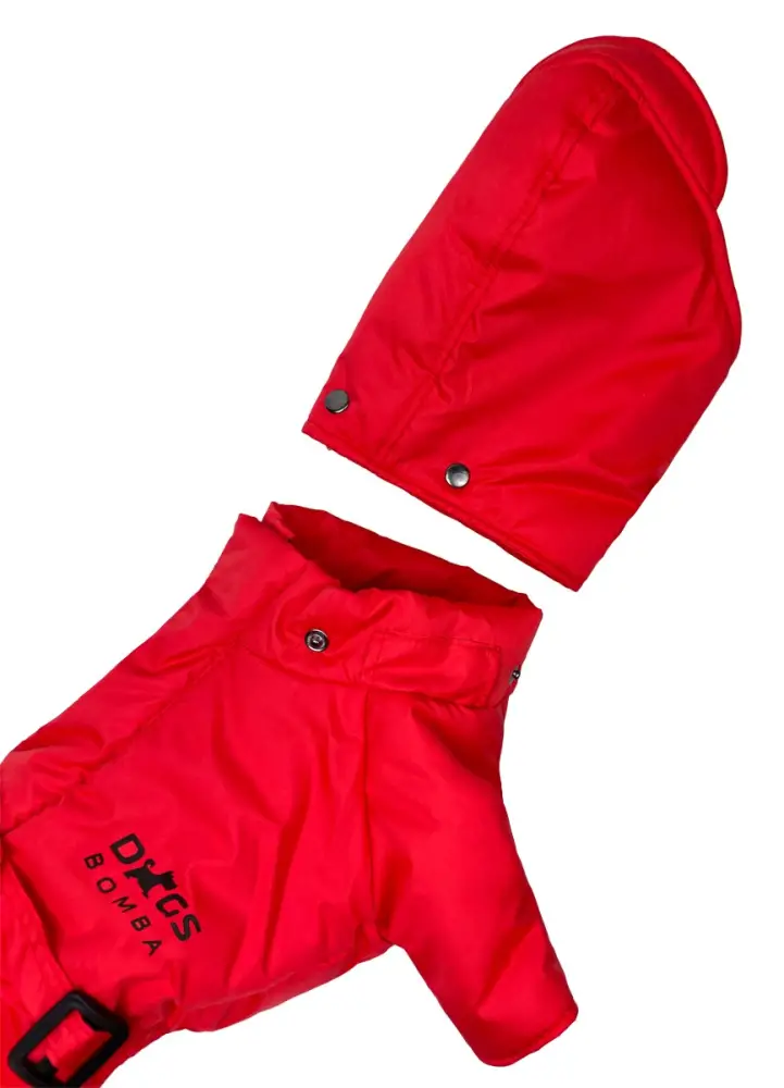 Комбінезон зимовий Dogs Bomba з поясом р. 4 Червоний - фото 2