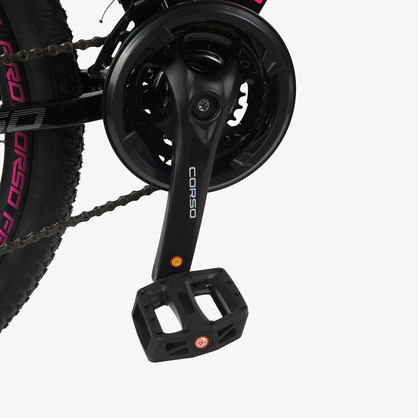 Велосипед горный Corso Next алюминиевый 26"/15" Черно-розовый (436226385) - фото 6 Велосипед горный Corso Next алюминиевый 26"/15" Черно-розовый (436226385) - фото 6
