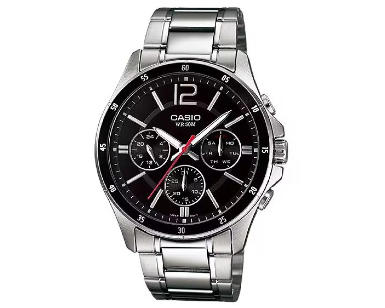 Наручные часы мужские Casio MTP-1374D-1AVEF d 42 мм Серебряный (2454005480)