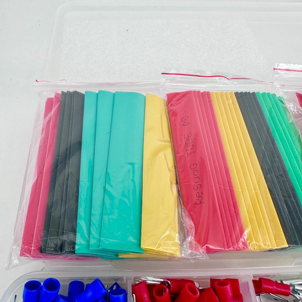 Набір клемів для обтяжки проводів та термоусадки для проводів 678 шт. (2577322095) - фото 5