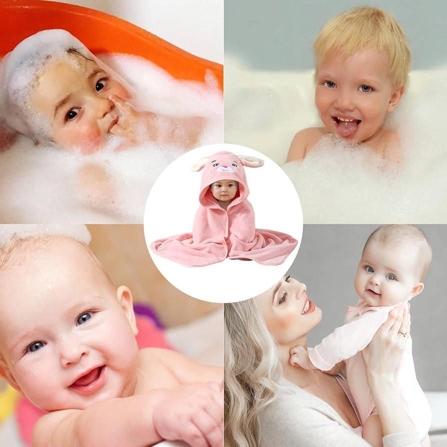 Полотенце-уголок для малышей с капюшоном из микрофибры Зайчик - фото 3 Полотенце-уголок для малышей с капюшоном из микрофибры Зайчик - фото 3