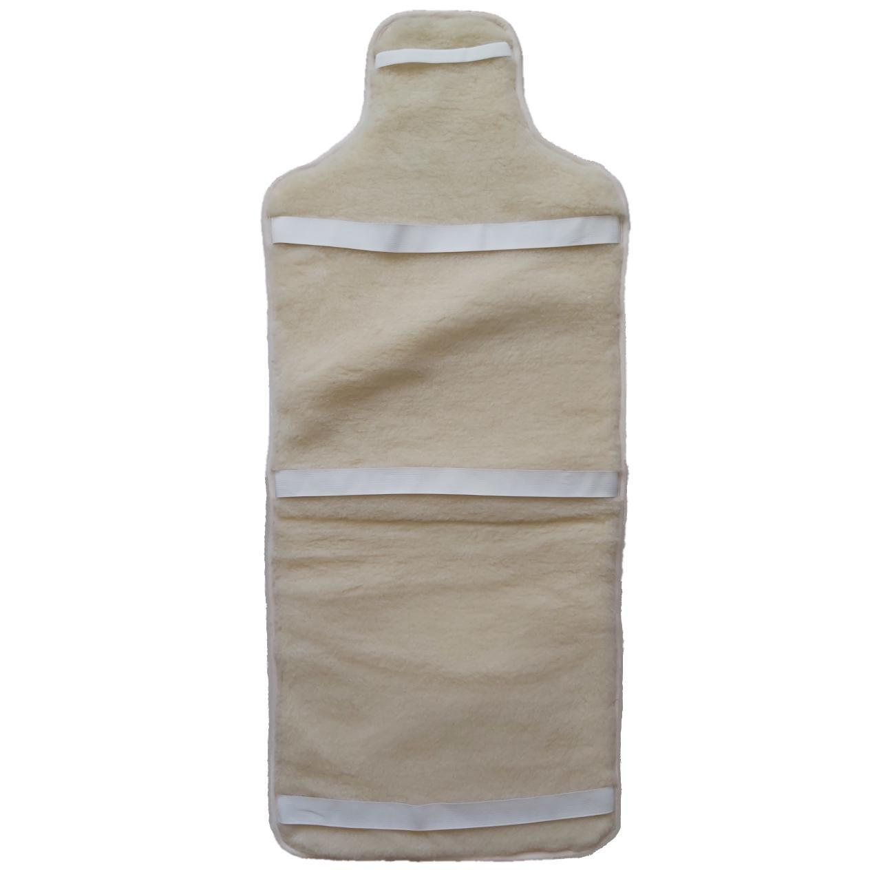 Накидка на сиденье автомобиля из овчины Sheepskin эко-шерсть 1 шт. Черный (341) - фото 6