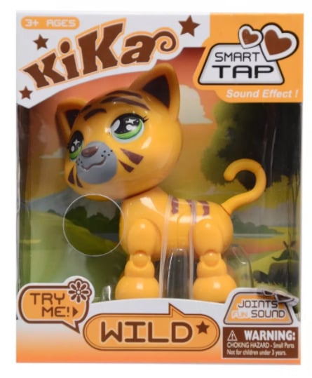 Интерактивная игрушка KIKA Smart Tap Wild питомец "Тигренок" Желтый (SUN8570)