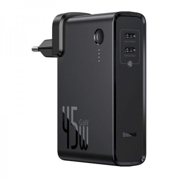 Повербанк Baseus GaN PPNLD-F01 45 Вт 10000 мА·год 2xType-C QC3 PD 2в1 (1788292934)
