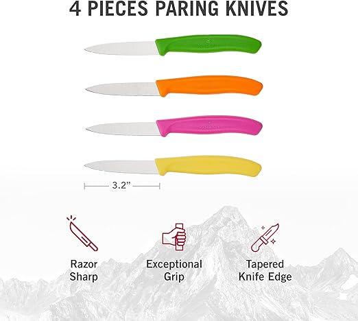 Набір ножів для чищення овочів та фруктів 4 шт. - фото 2 Набір ножів для чищення овочів та фруктів 4 шт. - фото 2