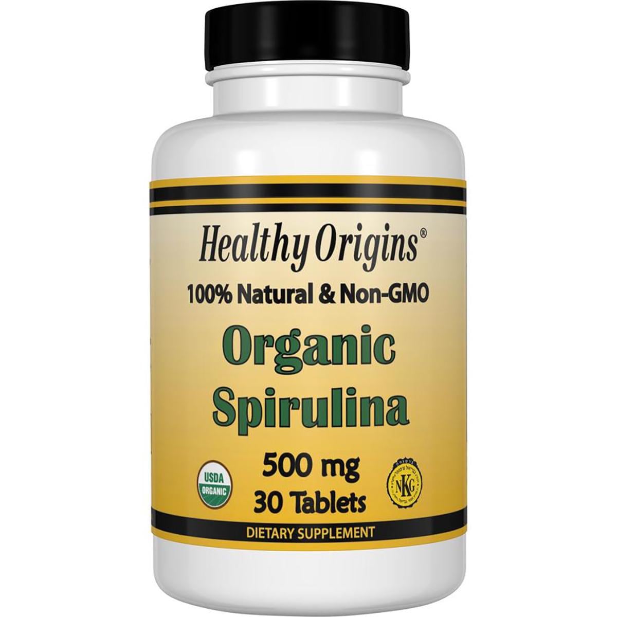 Органическая спирулина Healthy Origins 500 мг 30 таблеток (HO88232)