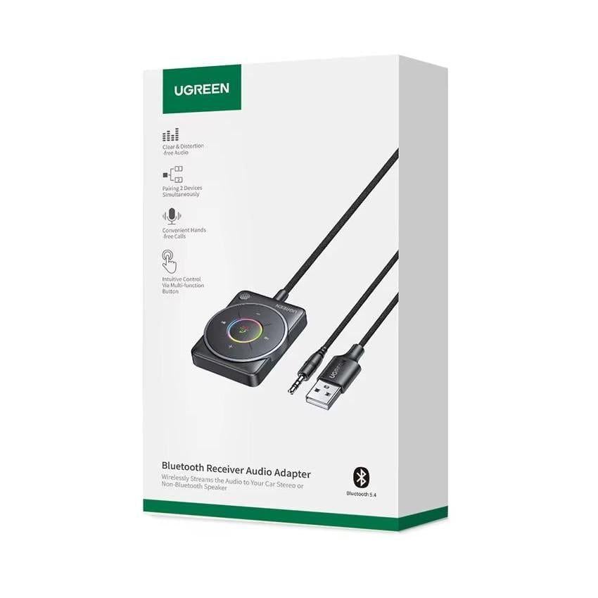 Адаптер-Bluetooth аудіоприймач Ugreen CM723 AUX Bluetooth 5.4 з мікрофоном (34081806)