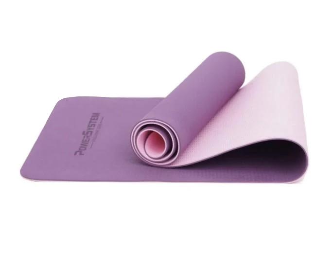 Коврик для йоги и фитнеса Power System PS-4060 TPE Yoga Mat Premium 183х61х0,6 см Purple (4060PI-0)