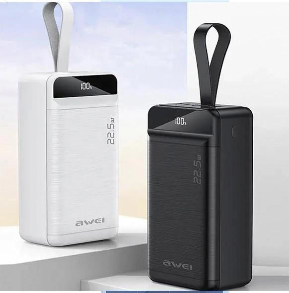 Повербанк Awei P142K для телефону зі швидкою зарядкою/ремінцем 50000 mAh (13312688) - фото 7