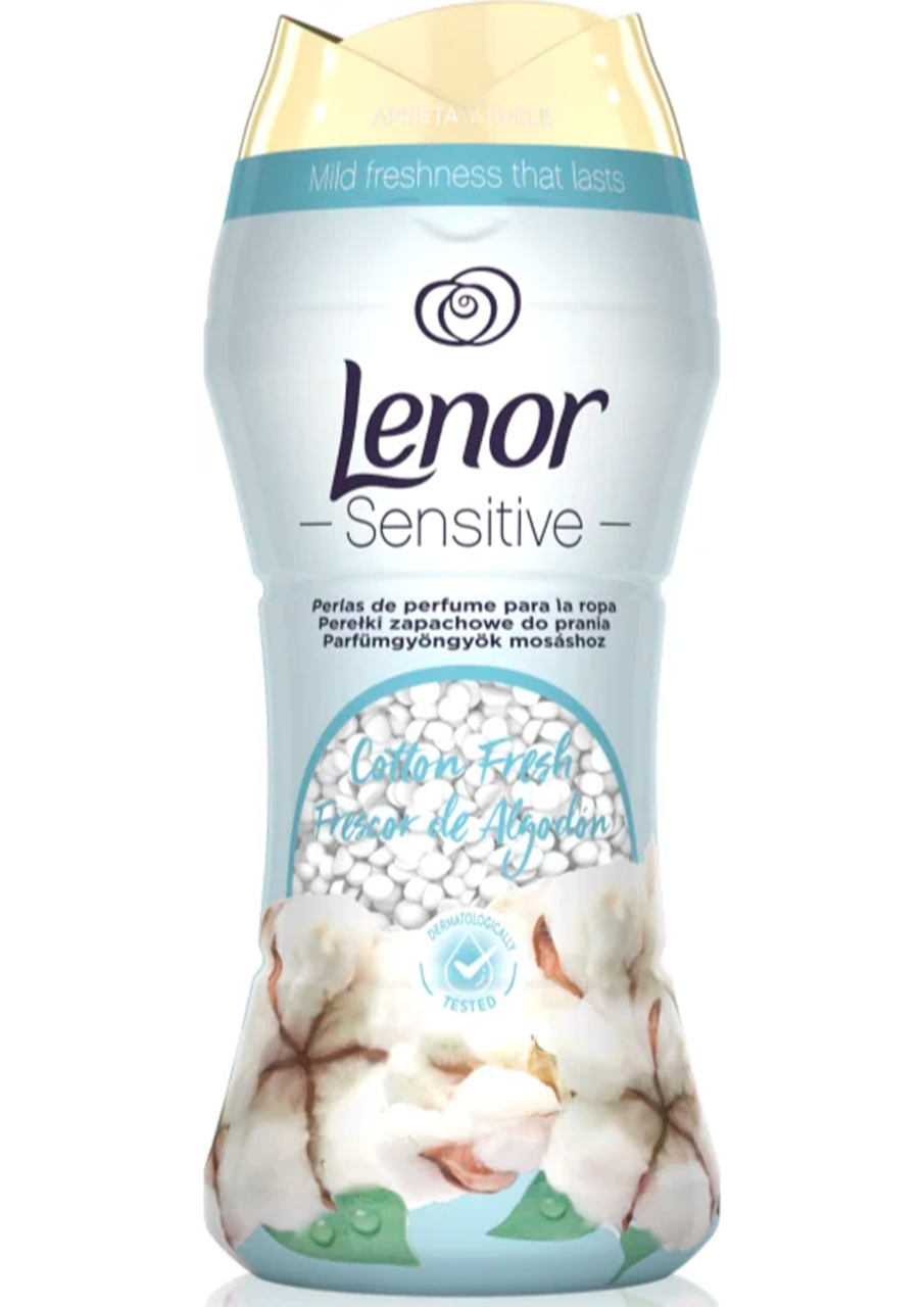 Кондиционер-ополаскиватель Lenor Sensitive Cotton Fresh для белья в гранулах 210 г