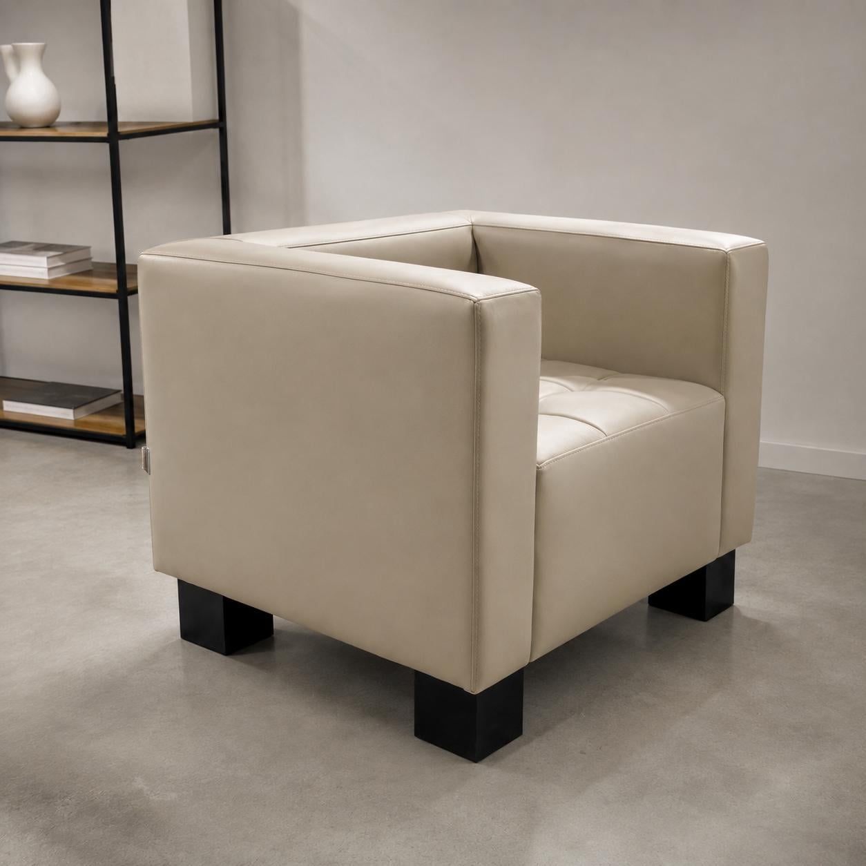 Диван Space экокожа Cream 90х76х76 см Beige (rich_sofa_00670) Диван Space экокожа Cream 90х76х76 см Beige (rich_sofa_00670)
